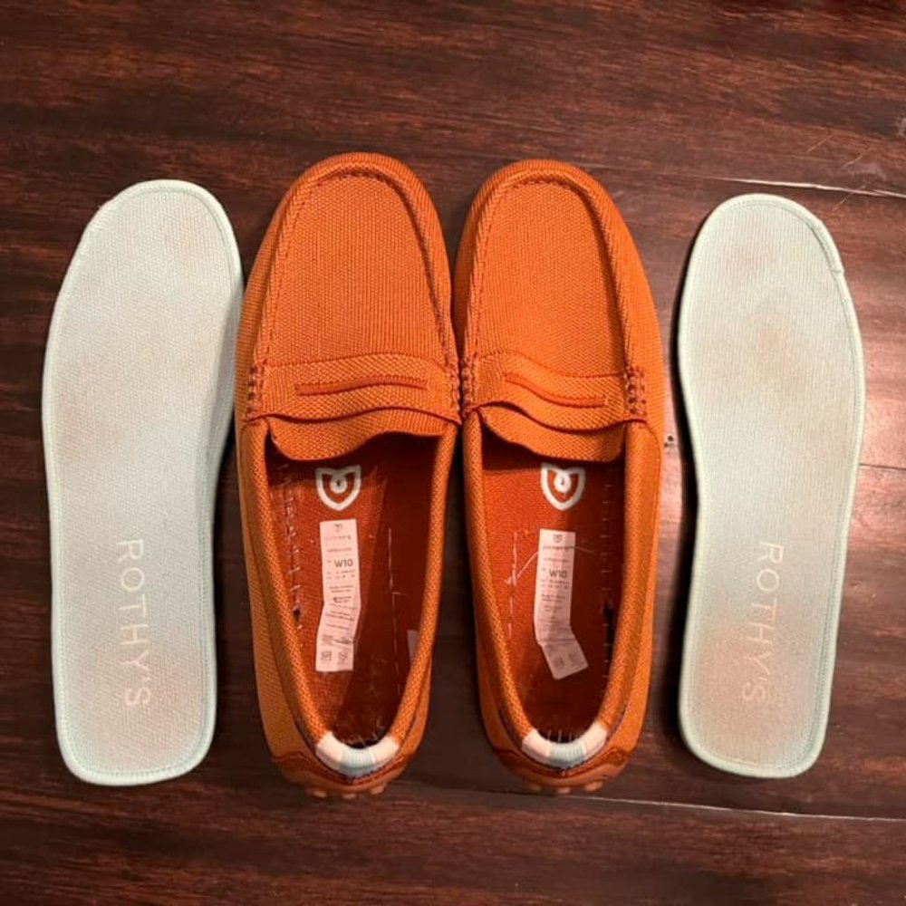 EUC Rothys Cognac Drivers - Size 10